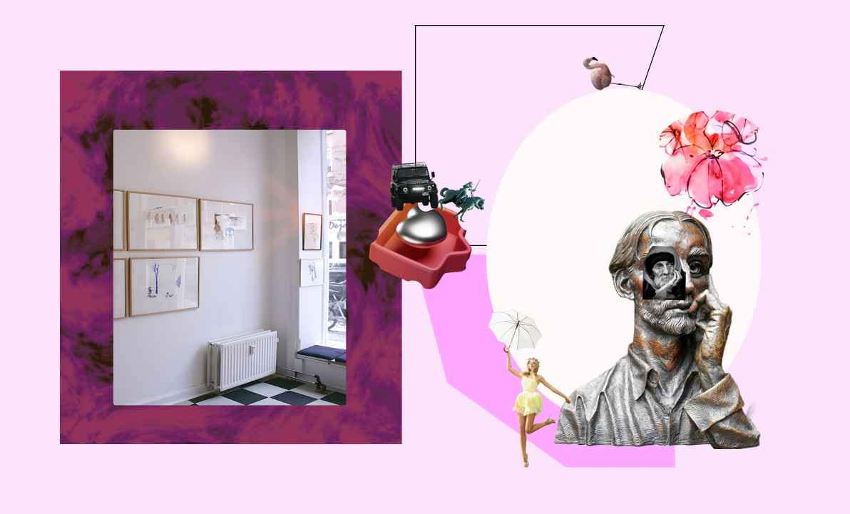 exhibition-show-udstilling kunstnernes påskeudstilling kunstnernes sommerudstilling anonyme zeichner hvidorvre censurerede