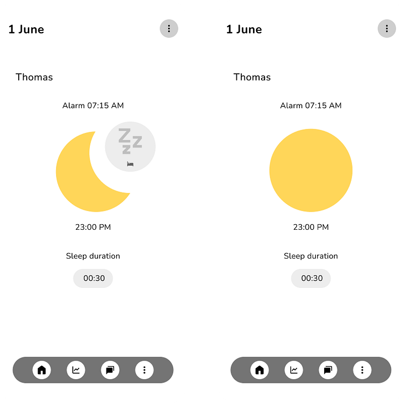 wireframes 1- sleep-app-ui-ux-desing