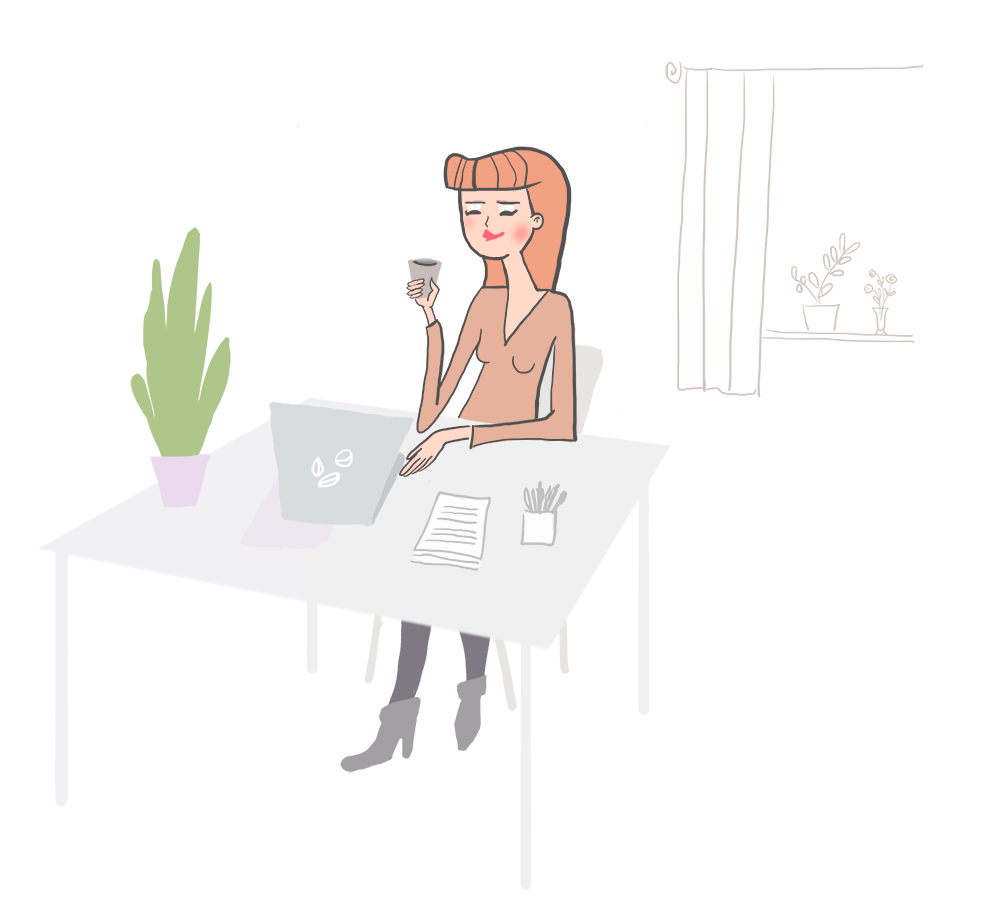 coffee office woman